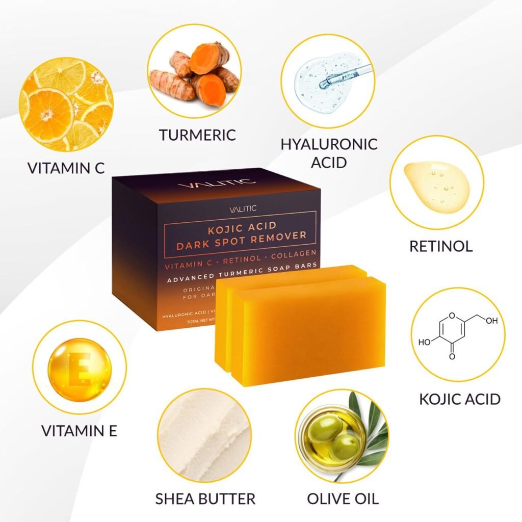 Valitic Kojic Acid dark spot remover soap Bars